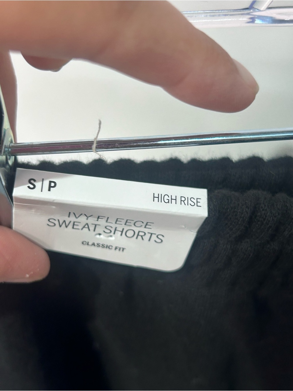 NWT PINK Victoria’s Secret Ivy Fleece High Rise Sweat Shorts Black White Small - Picture 6 of 8